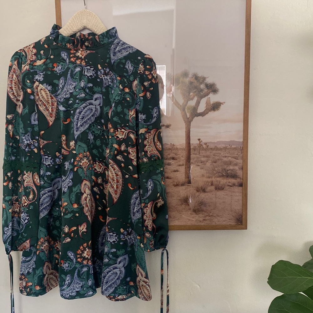 Missguided paisley mini dress